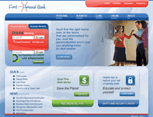 Tablet Screenshot of firstpersonalbank.net